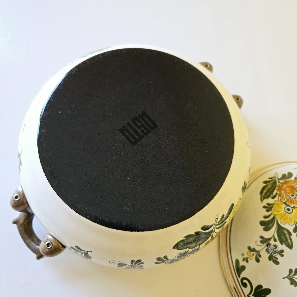 Villeroy & Boch Alt Amsterdam Florals: Metal Casserole & Lid 3Qt Enamel Dish Pan - Picture 16 of 16